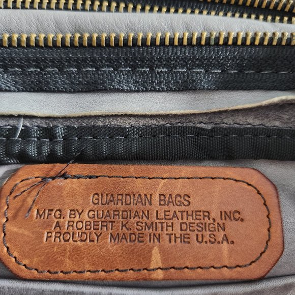 Guardian Gray Leather Crossbody Handbag - Picture 6 of 10